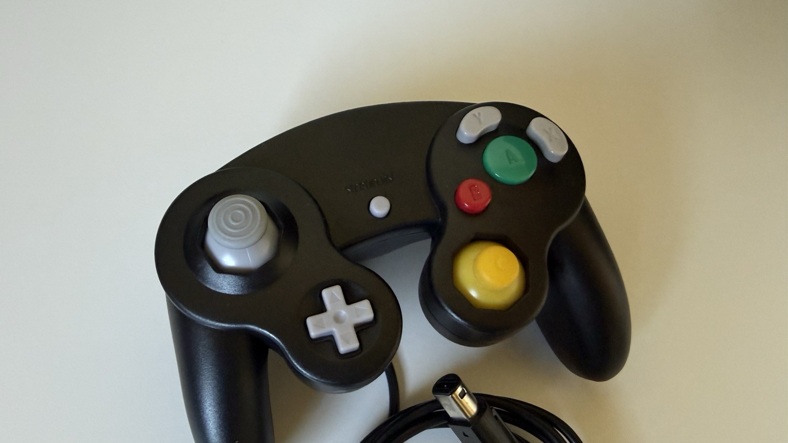 Black Unbranded Wired GameCube Controller for Nintendo- CLEANED & TESTED