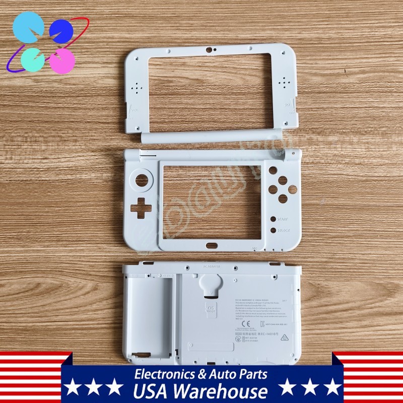 3in1 Top Middle Frame Bottom Housing Shell Case Cover For Nintendo New 3DS XL LL