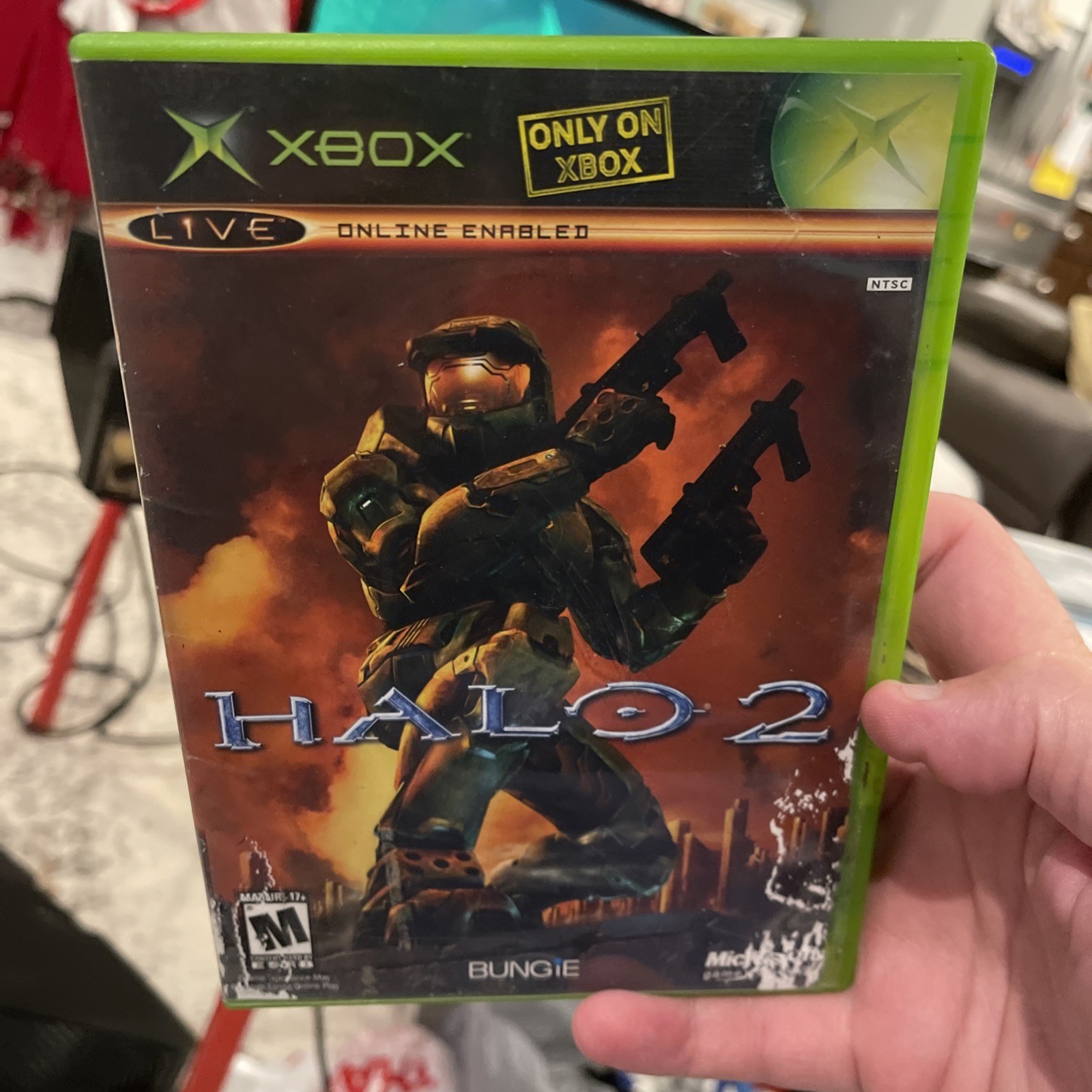 Halo 2 (Xbox, 2004) No Manual Water Dmg Cover Art – Game Tested Free Shipping