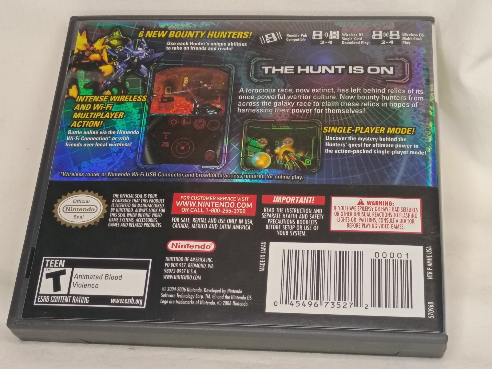 Metroid Prime Hunters – Nintendo DS complete edition with case and booklet 🔥🔥