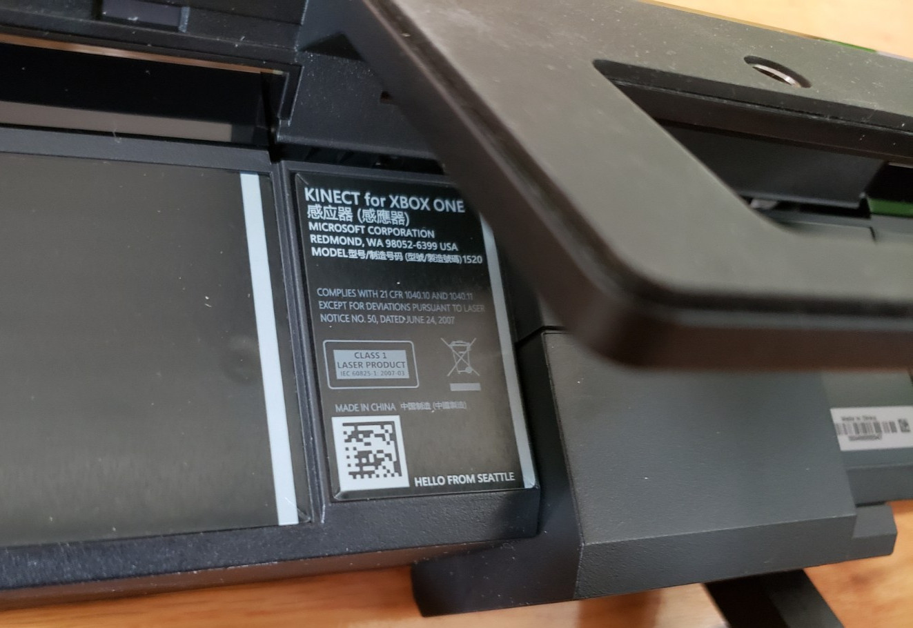 Microsoft Xbox One Kinect w/ Adapter 1637 for Xbox One S & PC Windows IOB TESTED