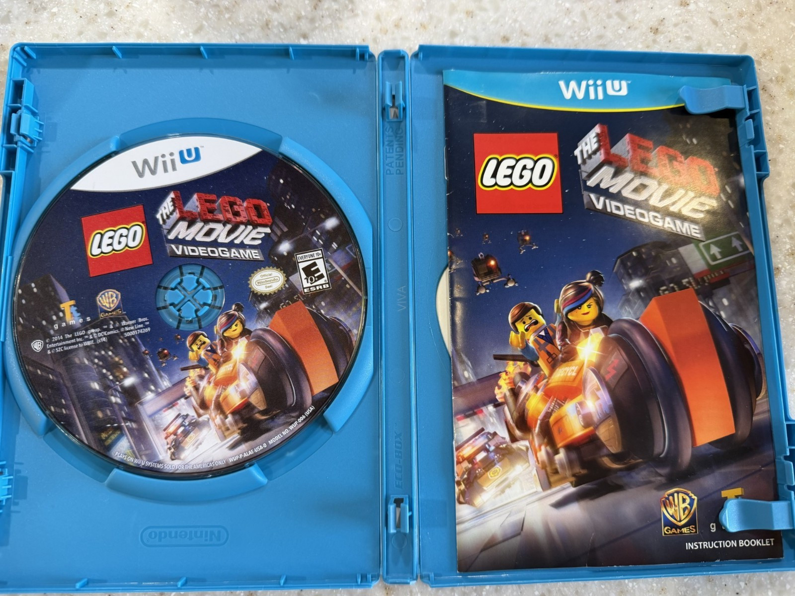 THE LEGO MOVIE VIDEOGAME WII U NINTENDO WIIU WII U GAME, MANUAL & CASE NES HQ