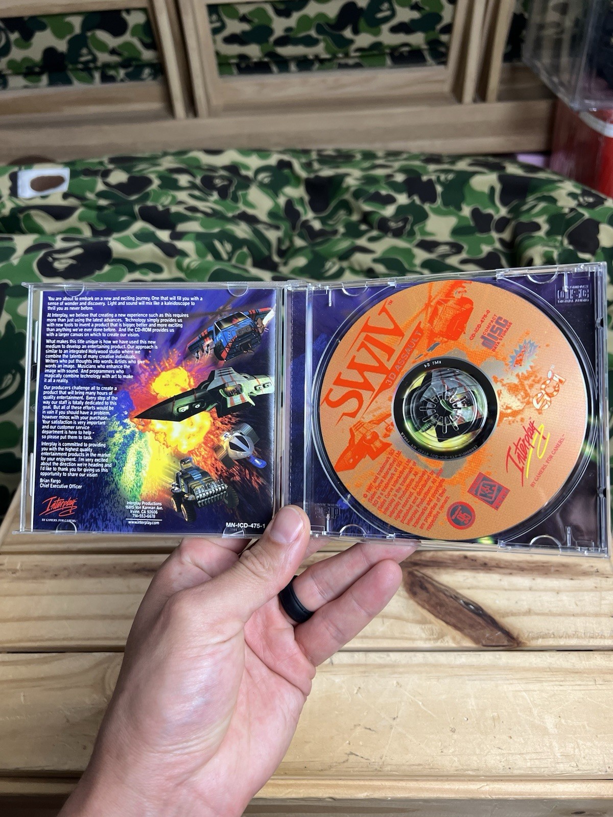 Swiv 3D Assault PC CD-ROM Computer Game 1997 Windows 95 Interplay Productions