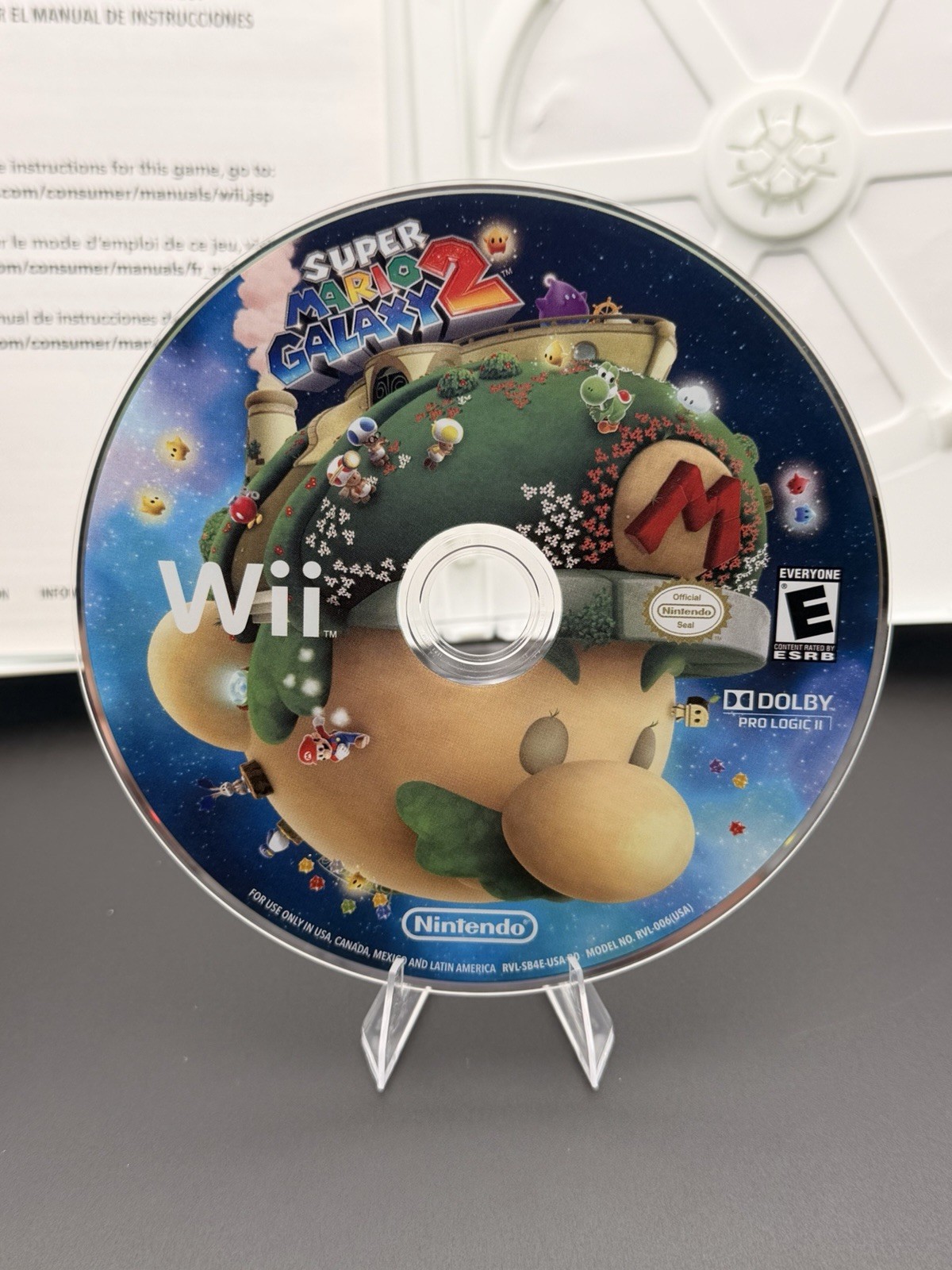 Super Mario Galaxy 2 (Nintendo Wii, 2010) Tested, Works No Manual SHIPS FAST