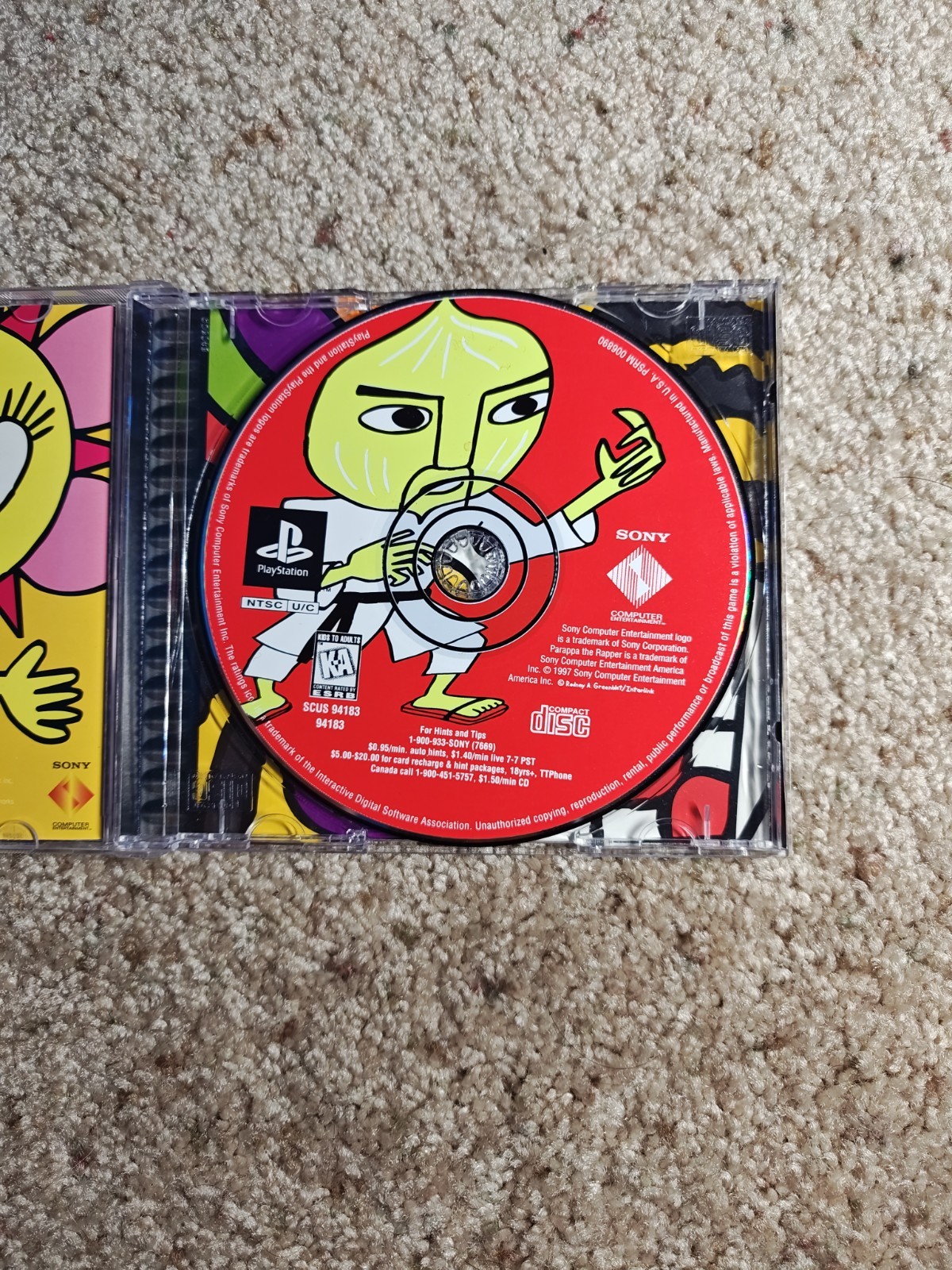 PaRappa the Rapper (Sony PlayStation 1, 1997) Complete PS1