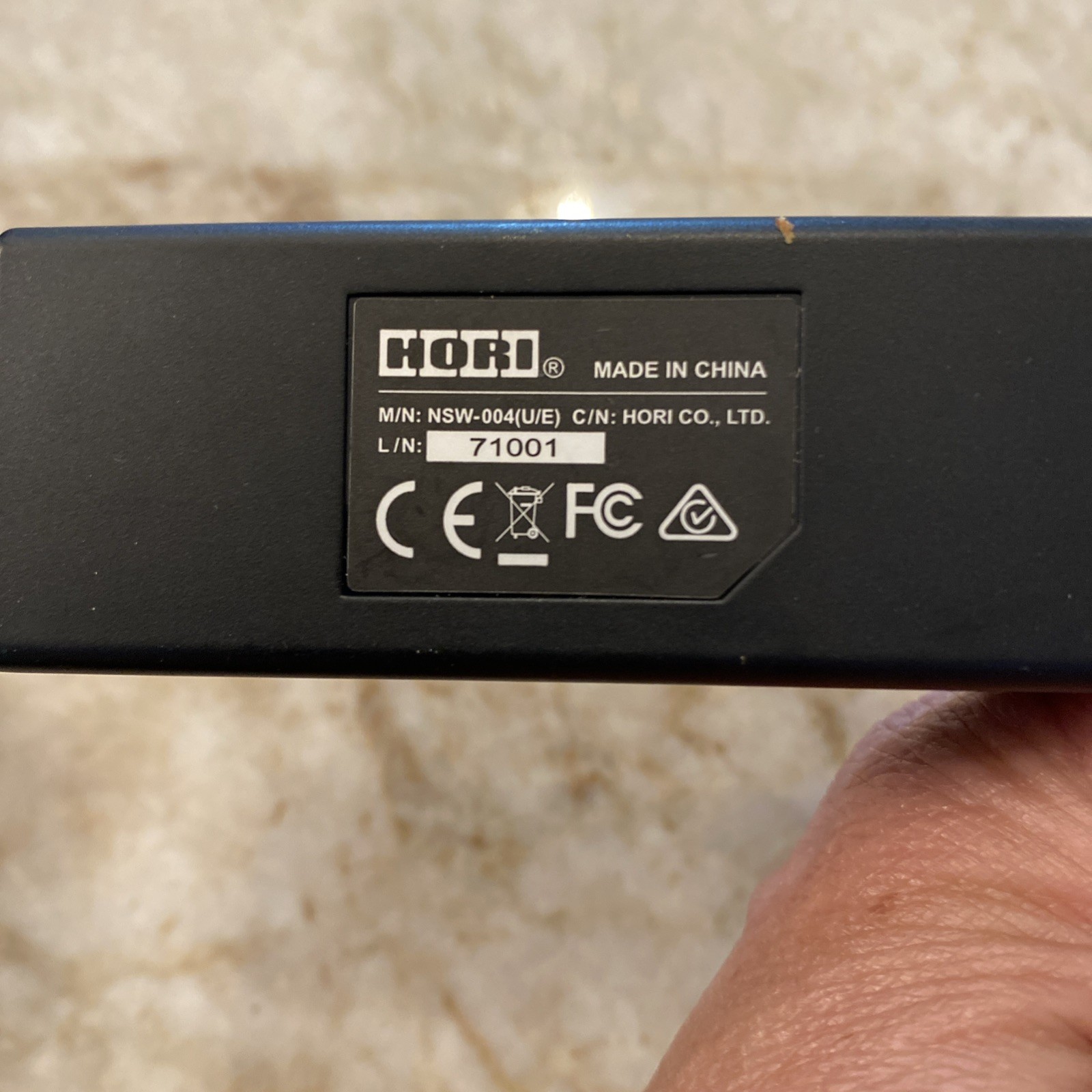 Nintendo Switch HORI Ethernet LAN Adapter Model NSW-004 – Tested & Works