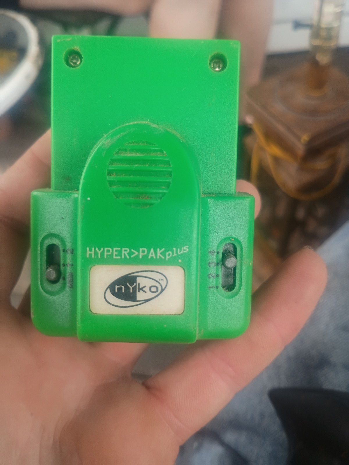 Nyko Hyper Pak Plus Memory Expansion Pack Rumble Green Nintendo 64