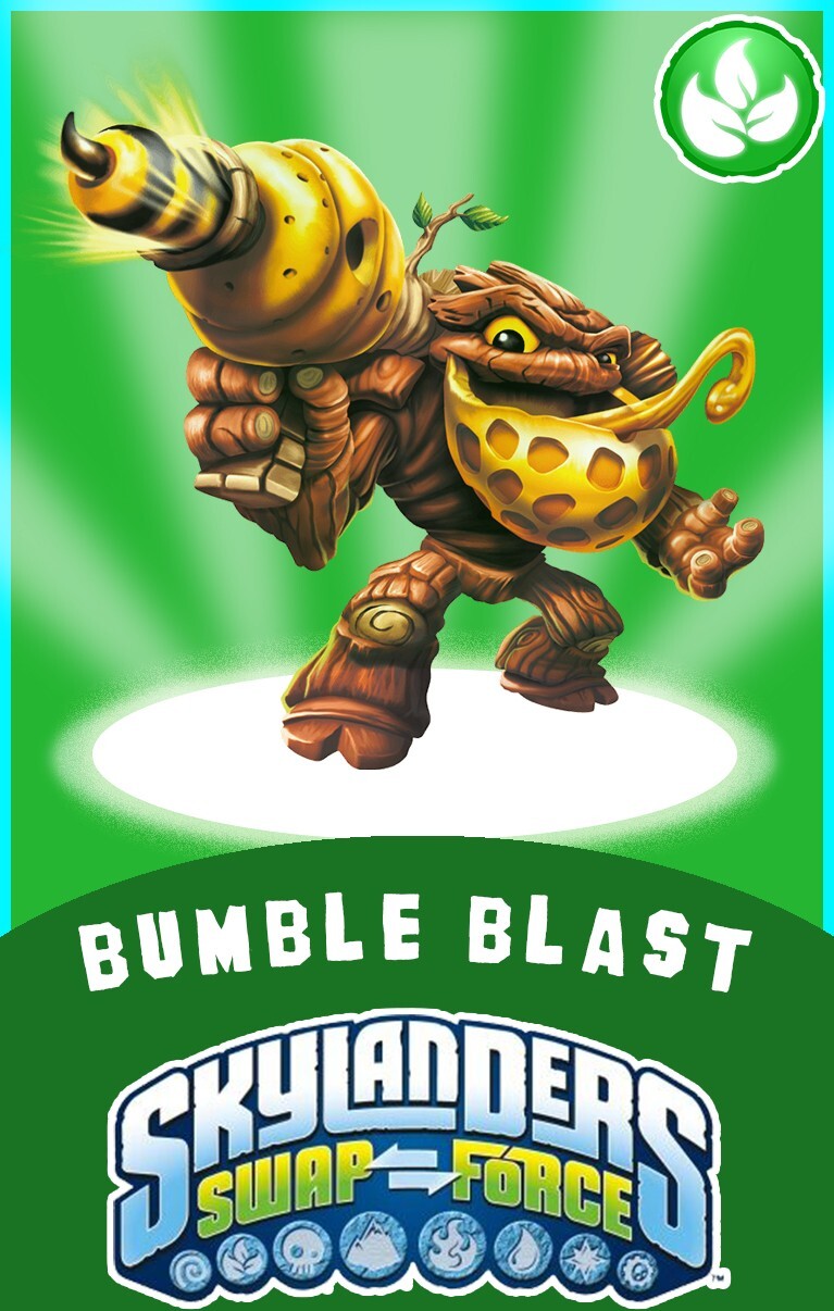 Skylanders Swap Force Bumble Blast Max 65,000 coins & Max Level NFC Card