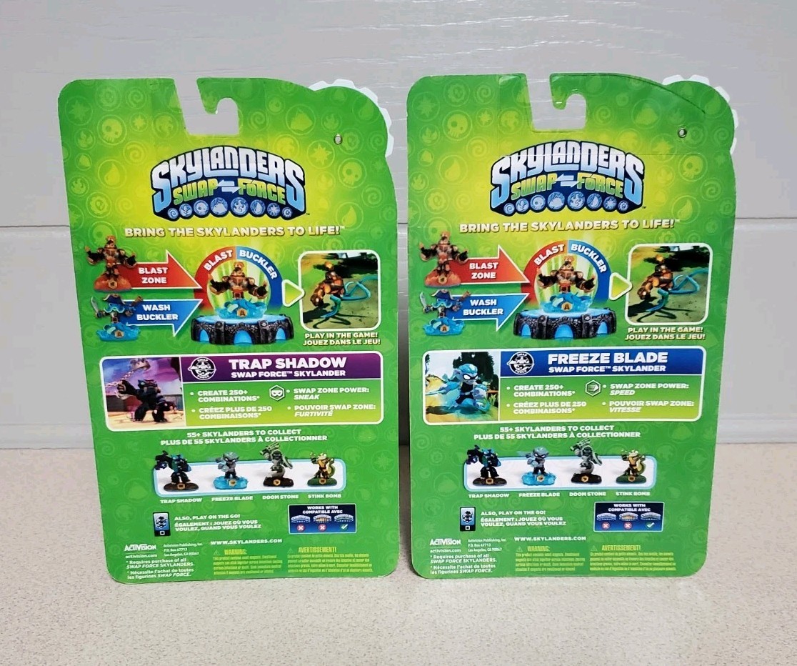 **NEW** Skylanders Swap Force BUSHWHACK + Trap Shadow + Freeze Blade + Countdown