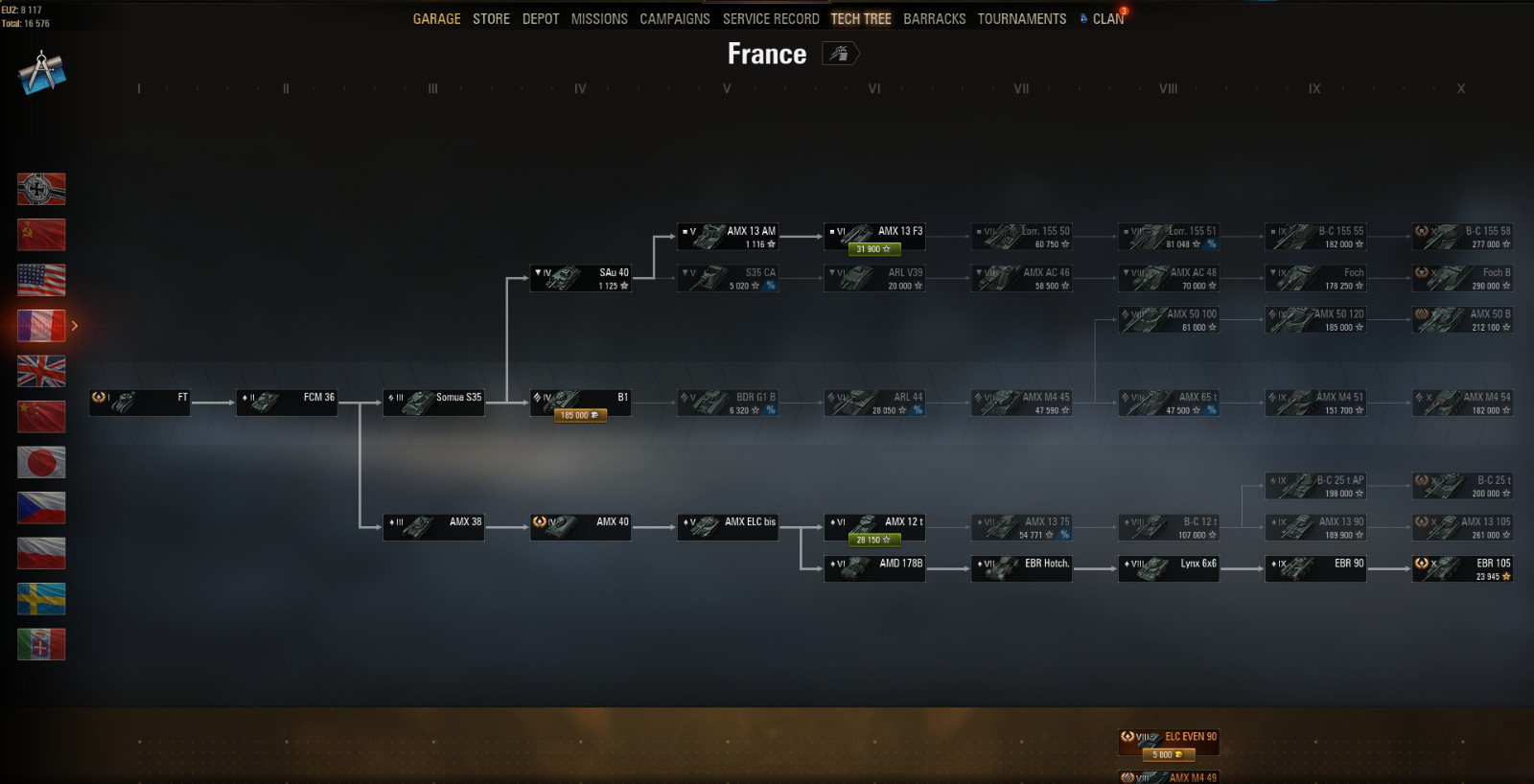 World of Tanks Account a lot of premiums Tier X