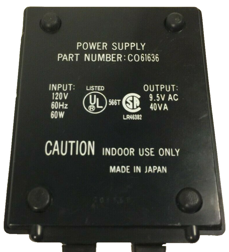 Official Atari Power Supply Power Adapter Model CO61636 – for Atari Printer 1027