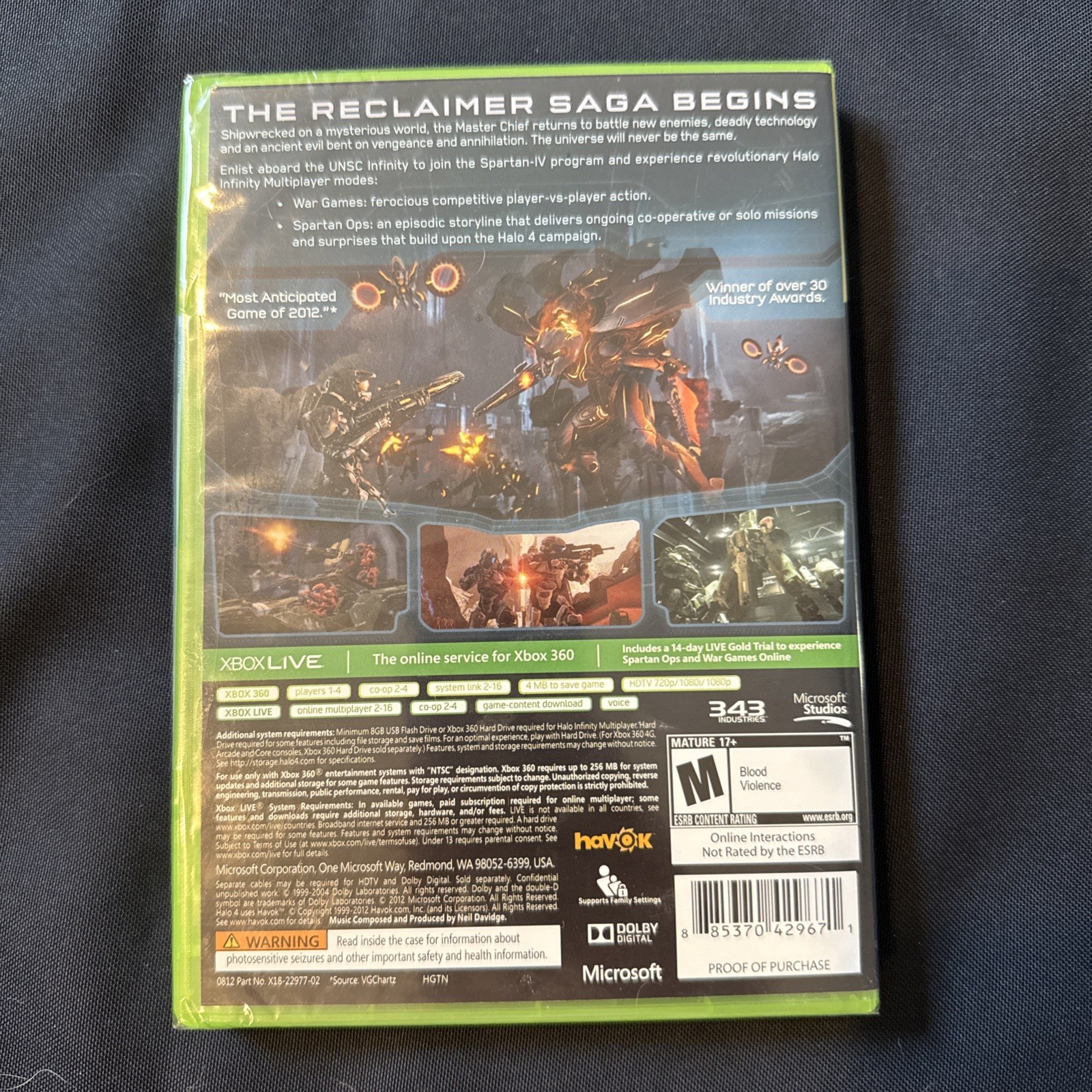 Halo 4 (Microsoft Xbox 360, 2012)