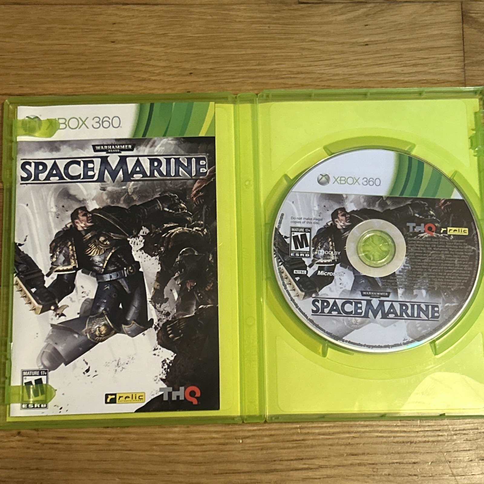 Warhammer 40,000 40k Space Marine Xbox 360 CIB Complete In Box with Manual