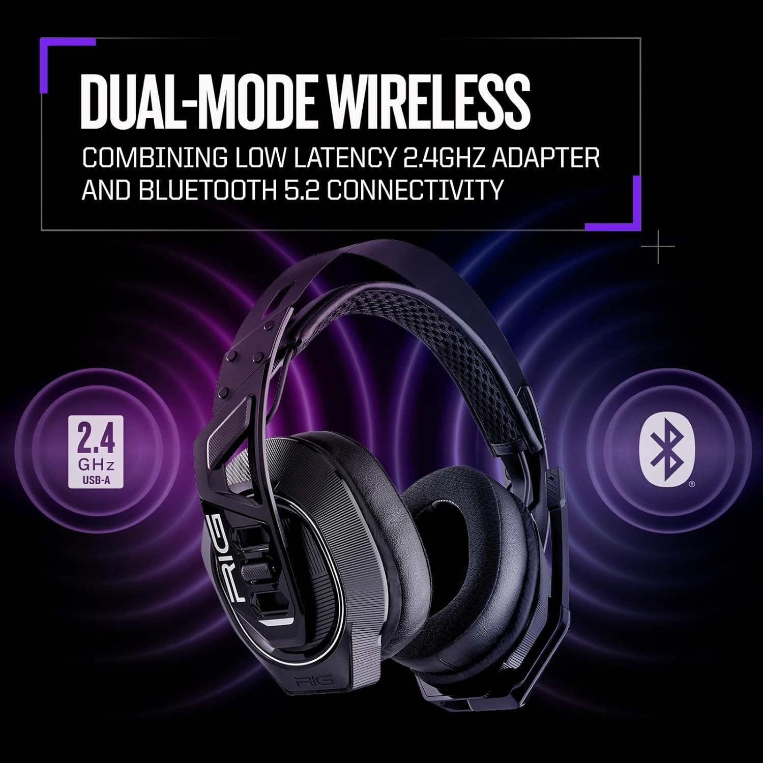 RIG 900 MAX HX Universal Dual Wireless Headset w/ Charging Dock-SHIPS FREE *READ