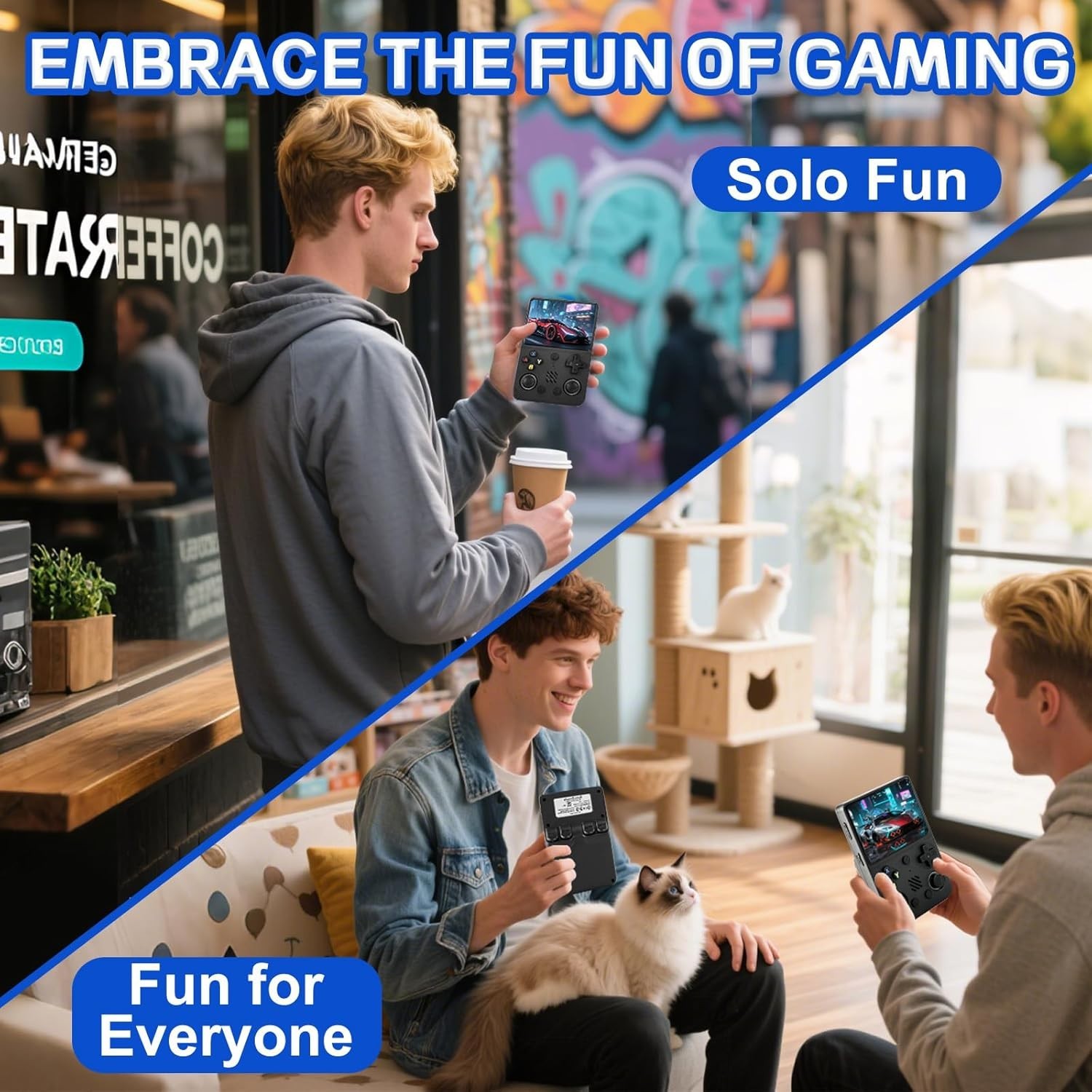 Portable RG36PRO Handheld Game Console – 64GB Storage, RGB Visuals, Gaming Bliss