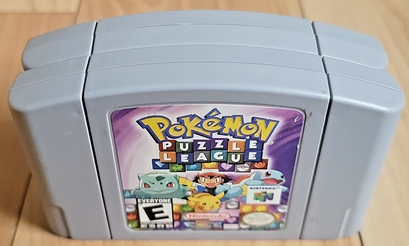 Nintendo Pokémon Puzzle League & Snap 64 N64 Authentic Lot of 2 Games – TESTED