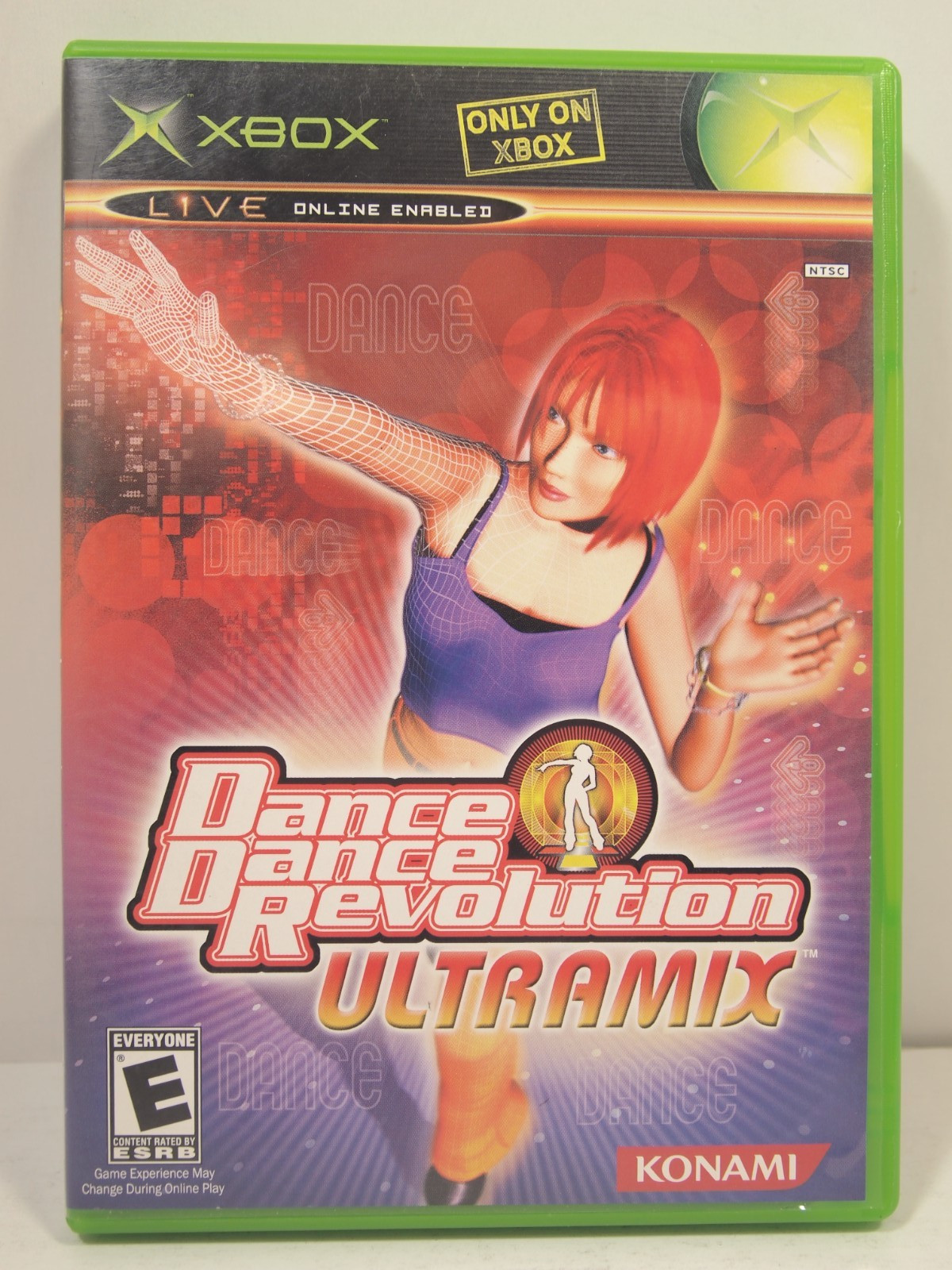 Konami Dance Dance Revolution DDR Ultramix Dance Pad Game Bundle for Xbox