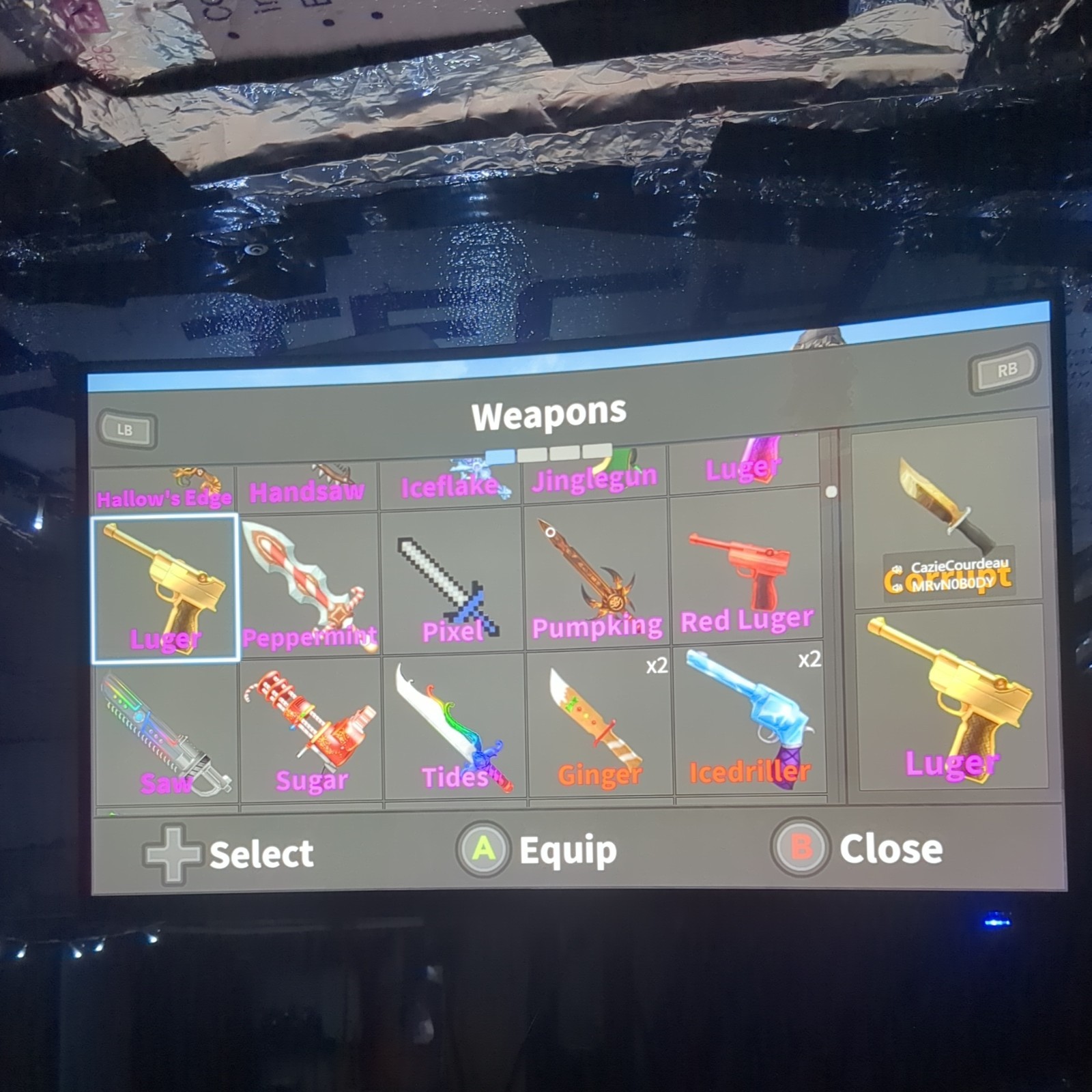 ROBLOX – MURDER MYSTERY 2 WEAPON SET | CORRUPT & LUGER | FAST DELIVERY |