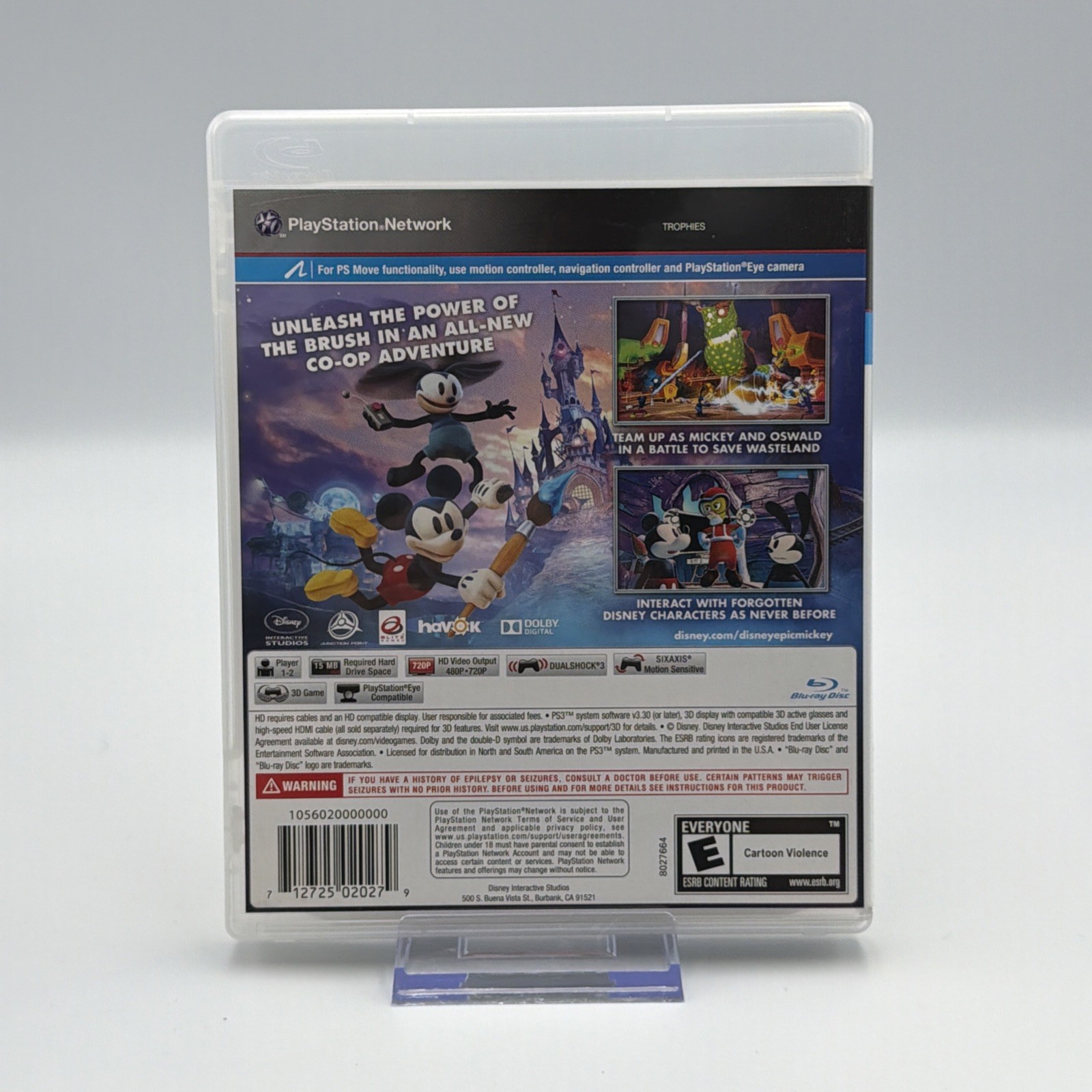 Disney Epic Mickey 2 The Power of Two PS3 PlayStation 3 Complete – 1 Year War..