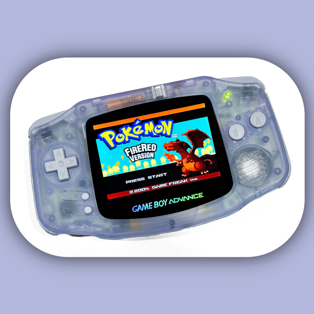 Nintendo Game Boy Advance GBA Glacier System 101 IPS LCD Backlit Brighter