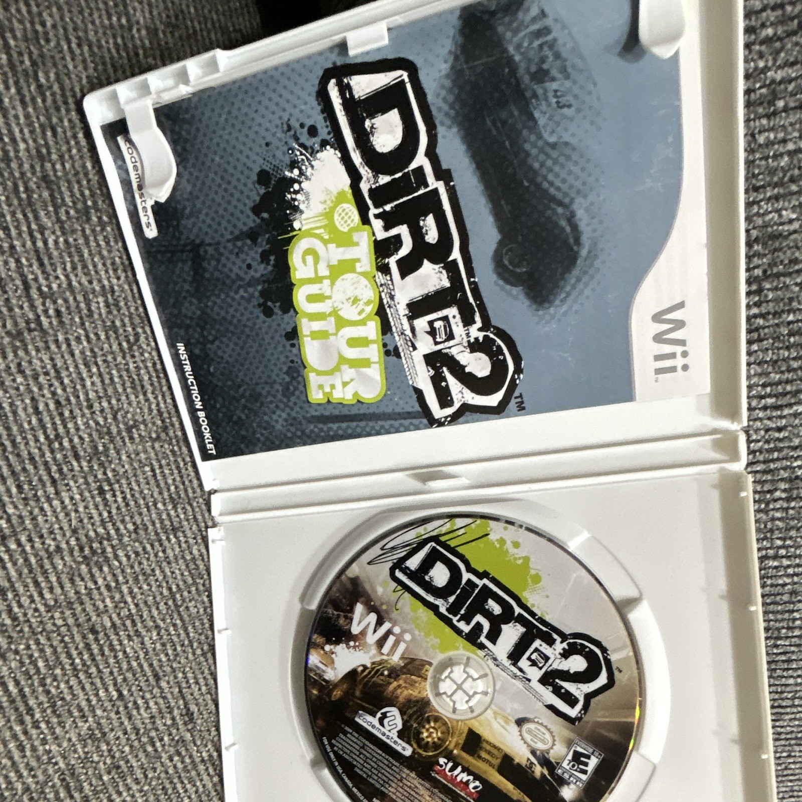 DiRT 2 (Nintendo Wii) Racing Game w/ Case & Manual, E10+ Everyone 10+