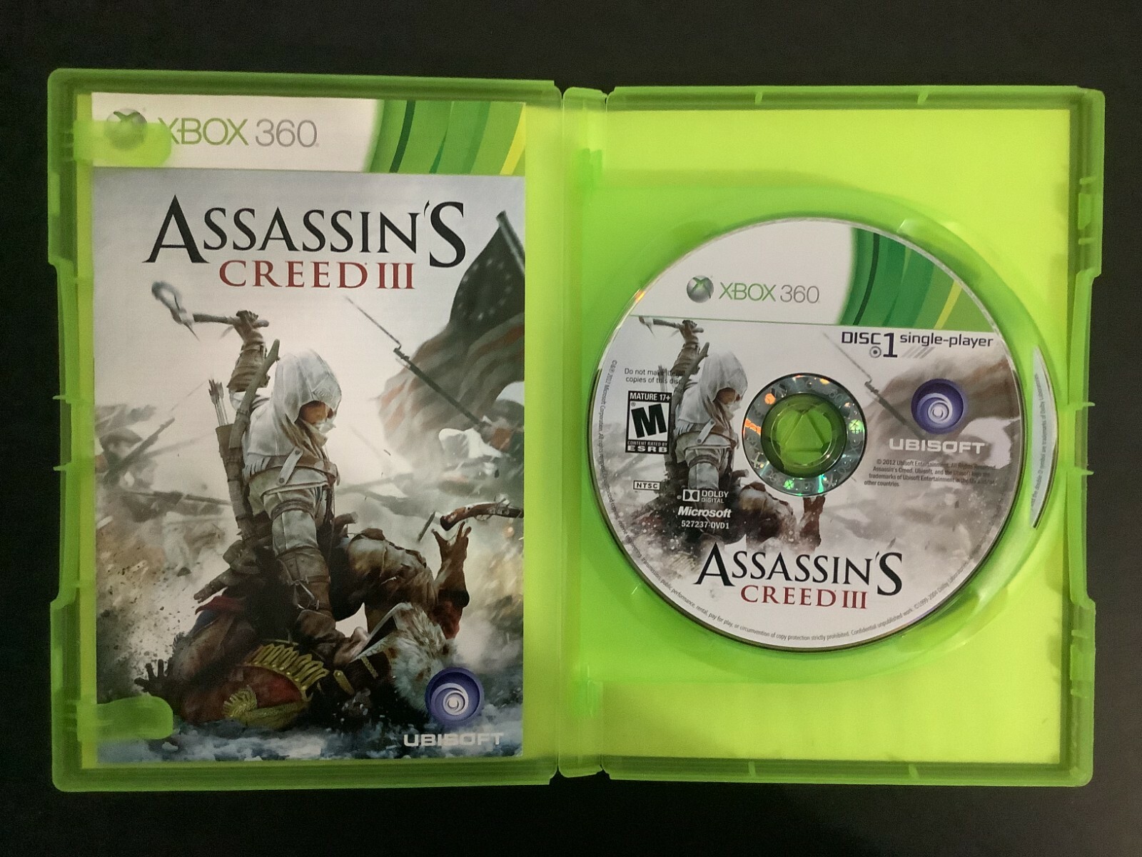 Assassin’s Creed III 3 Xbox 360 Complete w/ Manual – Good Shape