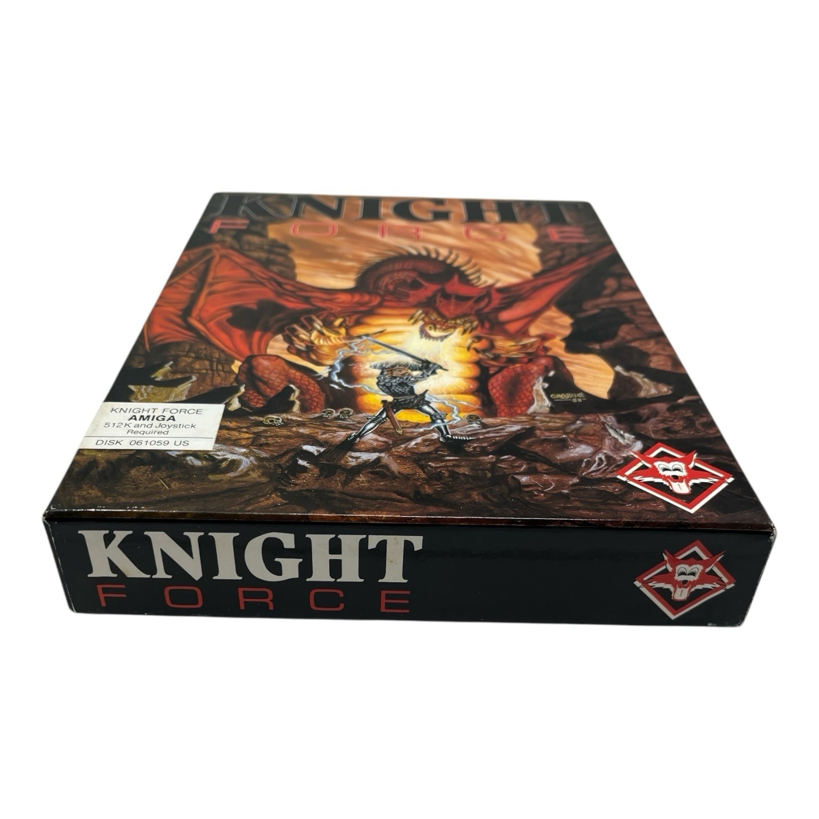 Knight Force Boxed Commodore Amiga Game Complete Titus TESTED & WORKING EUC