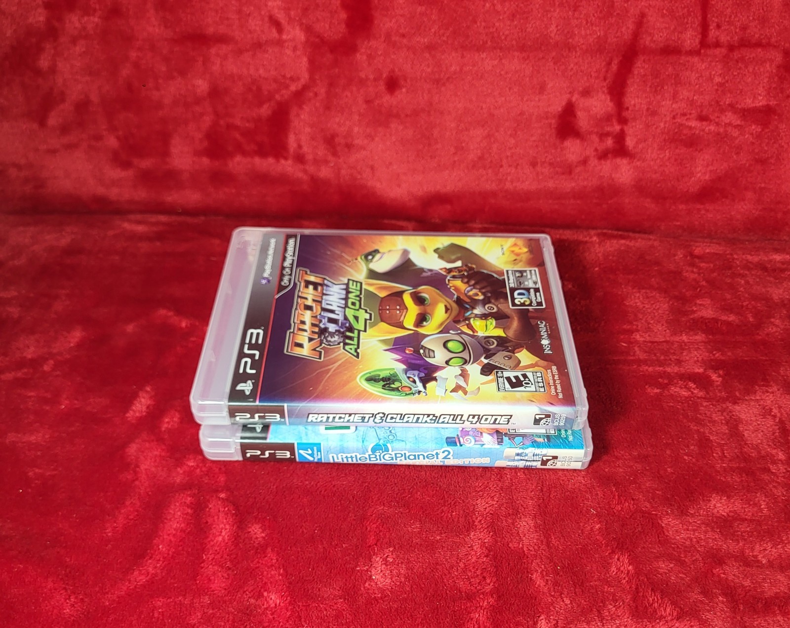 PlayStation 3 Lot 3 Little Big Planet 2 Special Edition, Sonic Coll, Ratchet 4