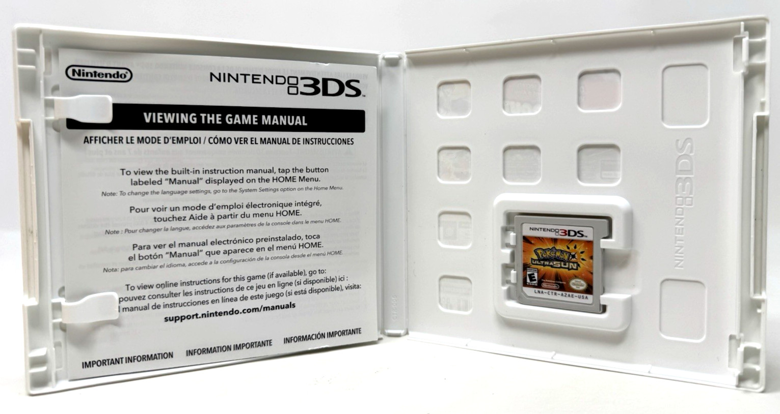 Pokemon Ultra Sun Nintendo 3DS CIB Refurbished Excellent Condition