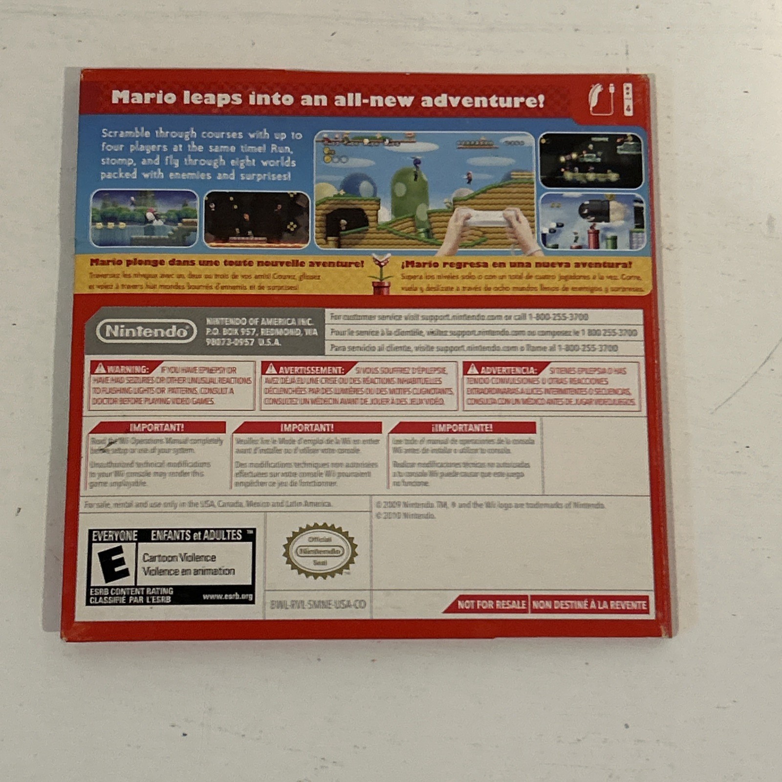 New Super Mario Bros. Wii (Game + Cardboard Sleeve)