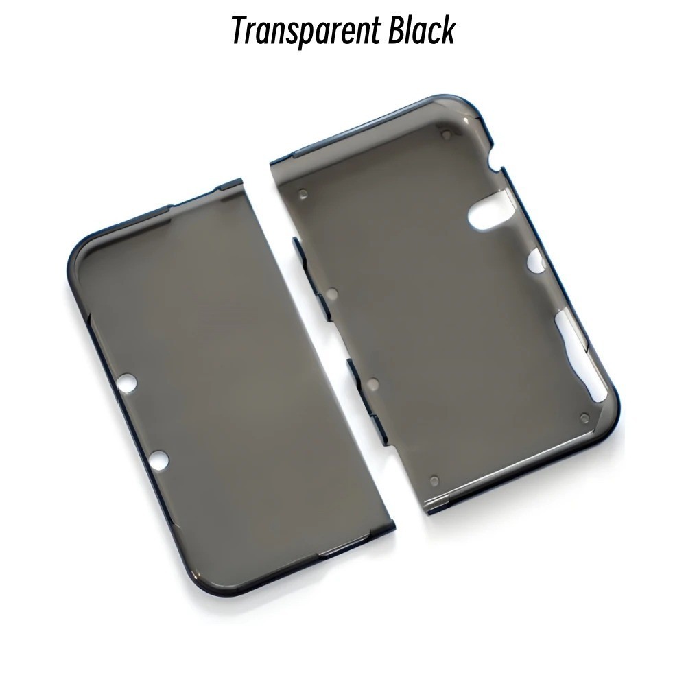 Transparent Protective Case for NEW 3DS XL / LL TPU Soft Cover Clear Black White