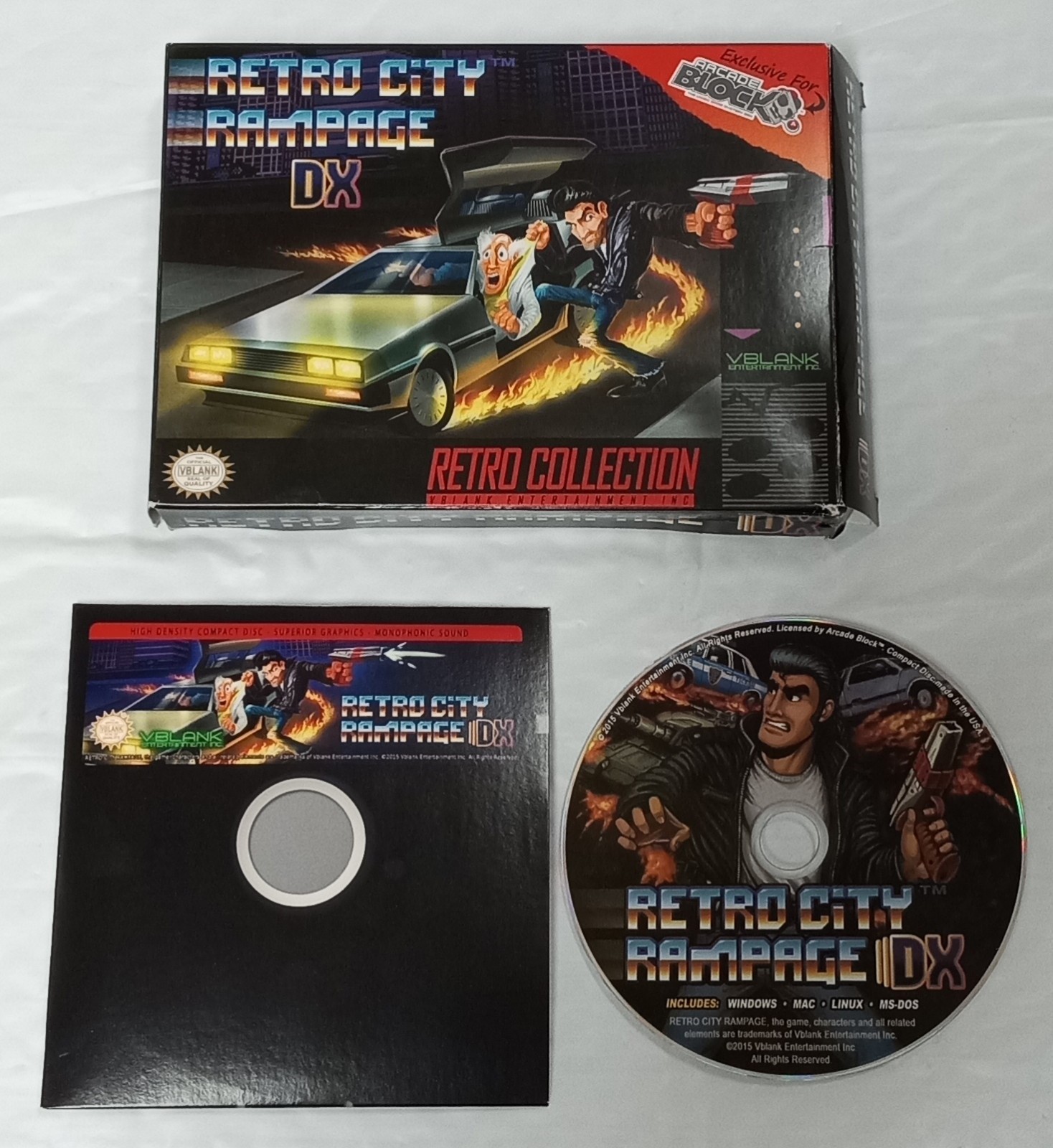 Retro City Rampage DX Arcade Block PC Game WIN MAC LINUX DOS worn box