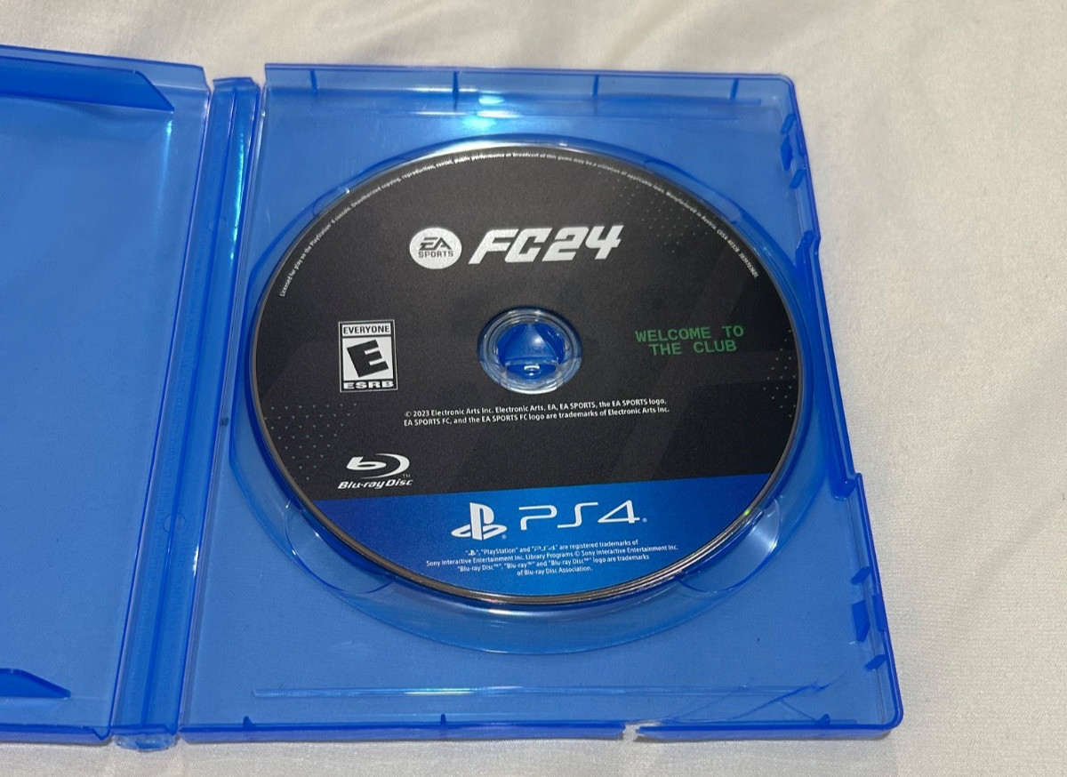 EA Sports FC 24 PS4 PlayStation 4 no cover art only disk and case