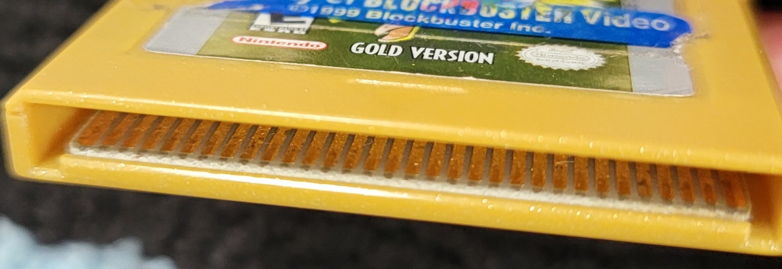 Pokemon Gold Gameboy Color Authentic Blockbuster Rental Cartridge – RARE Vintage