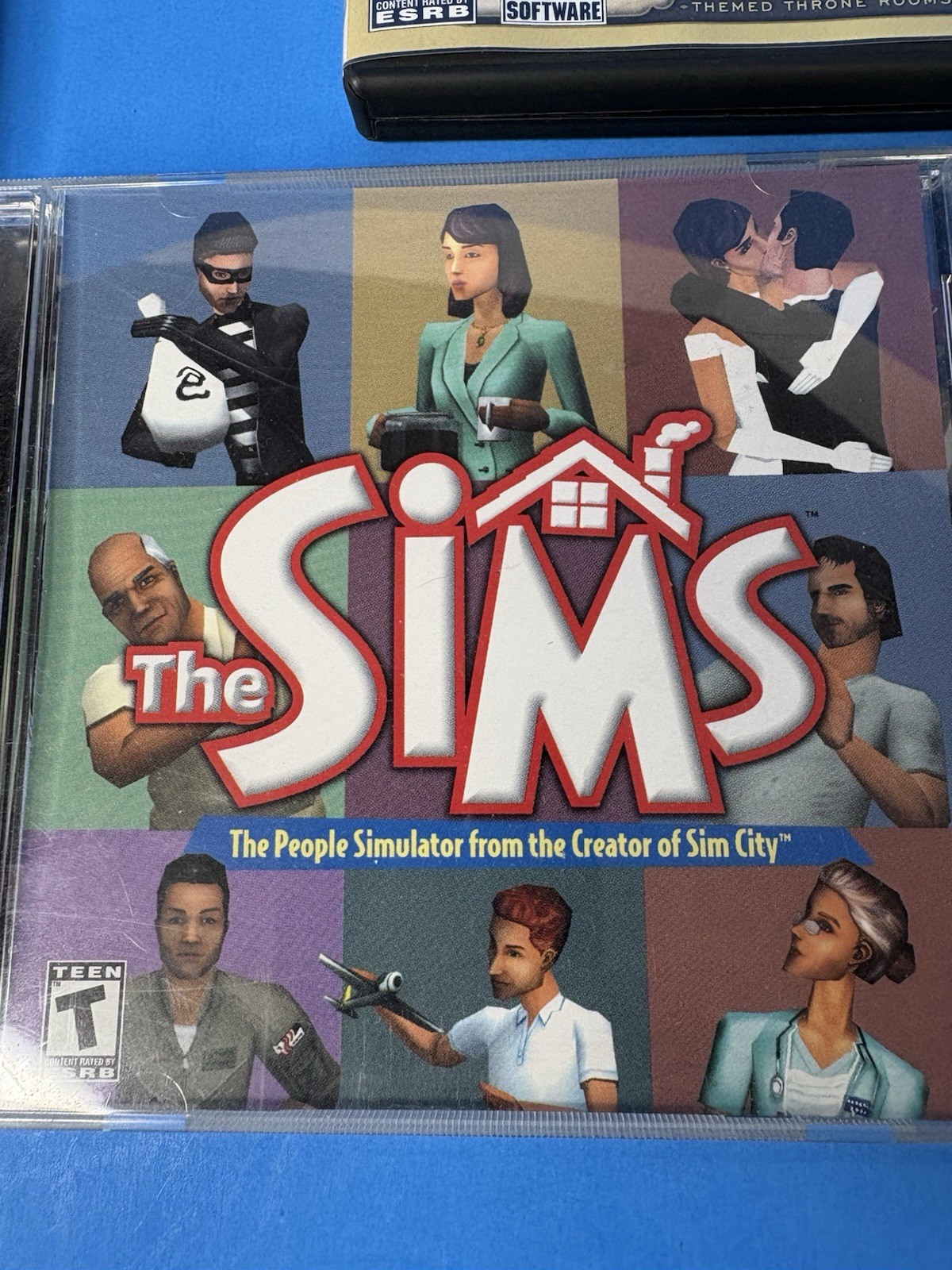 The Original Sims PC CD-ROM Lot Vanilla Game + 4 Expansion Sets Magic Medieval