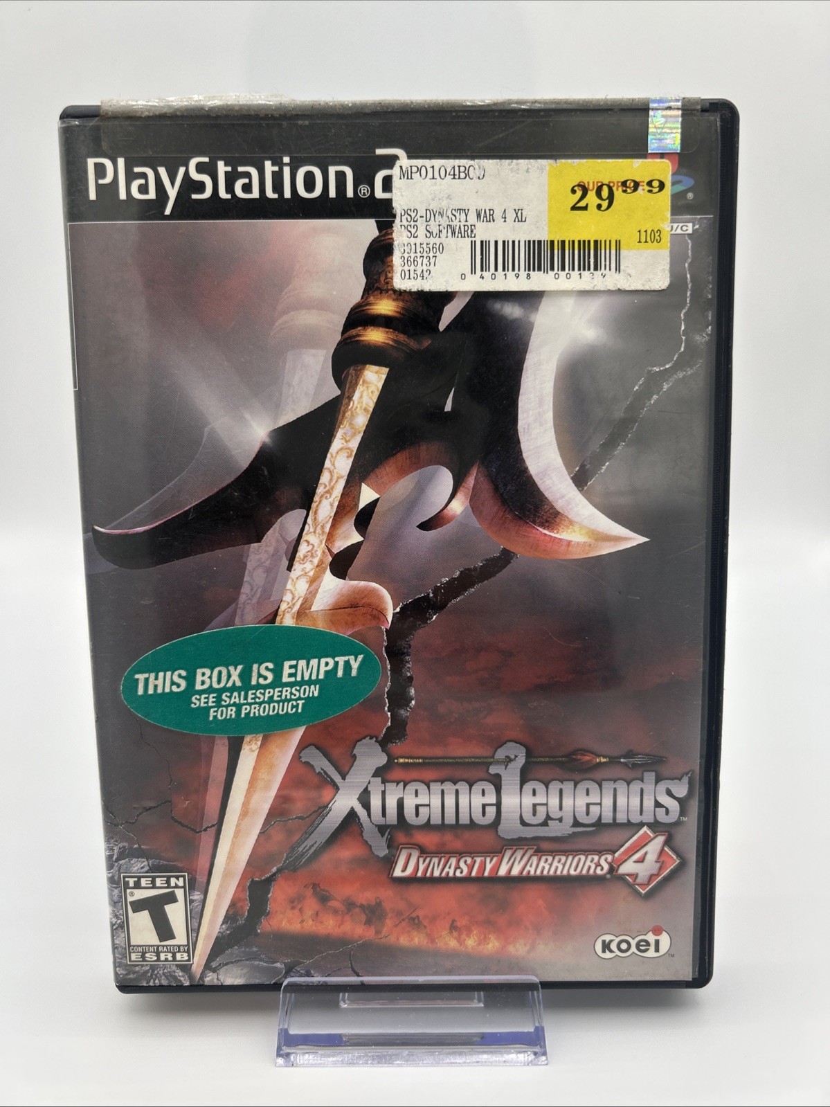 Dynasty Warriors 4: Xtreme Legends PlayStation 2, 2003CIB Resurfaced Tested