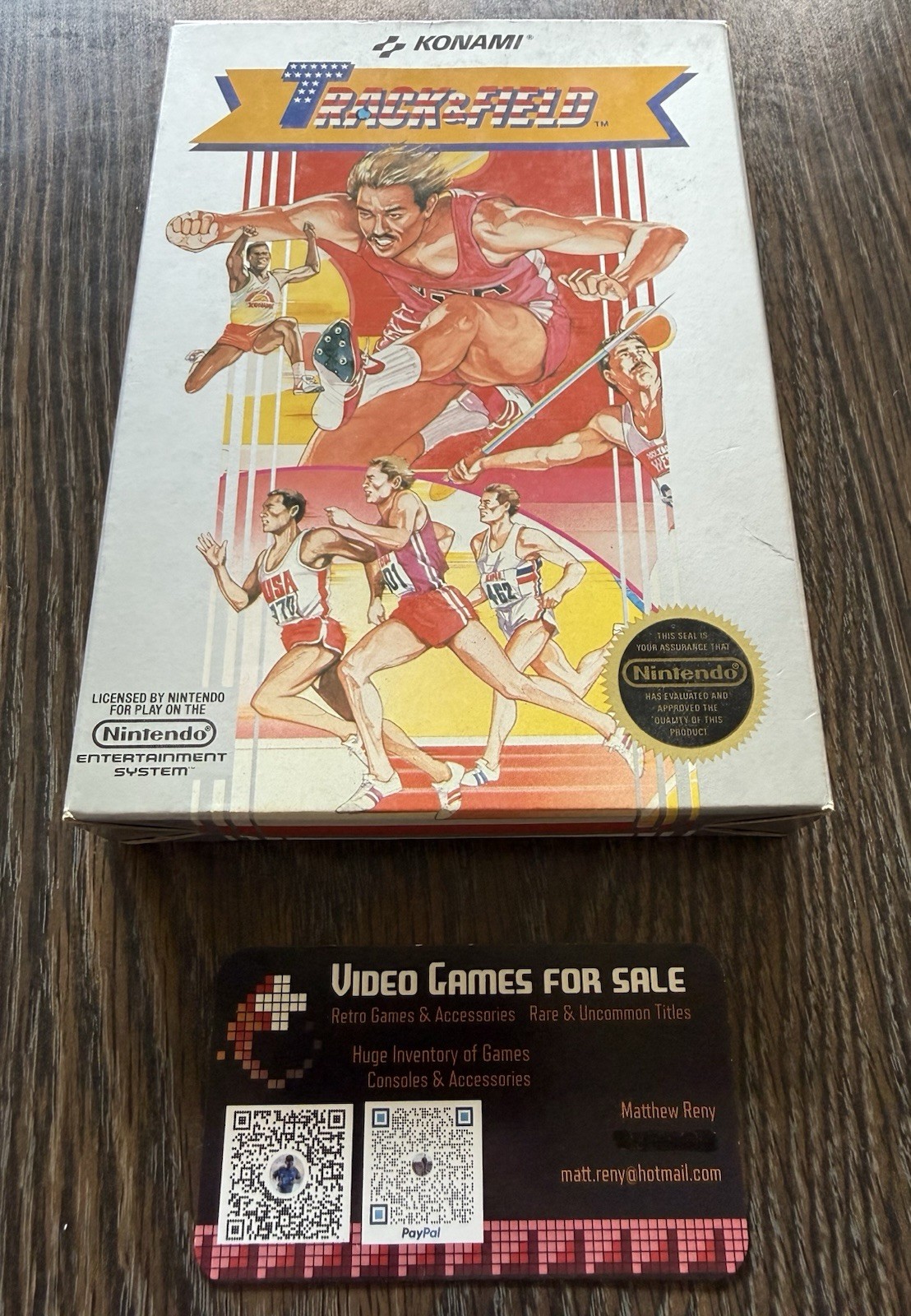 Track and Field HANGTAB BOX & FOAM ONLY (Nintendo, NES 1987) Combine Shipping 🔥