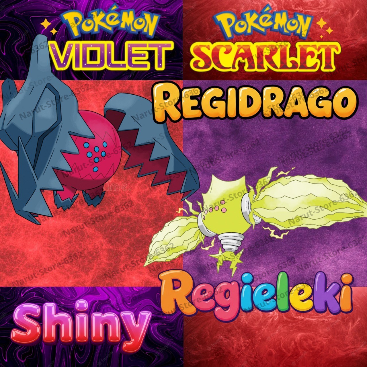 🌟REGIDRAGO & REGIELEKI UNTOUCHED 🌟 FOR POKEMON SCARLET & VIOLET