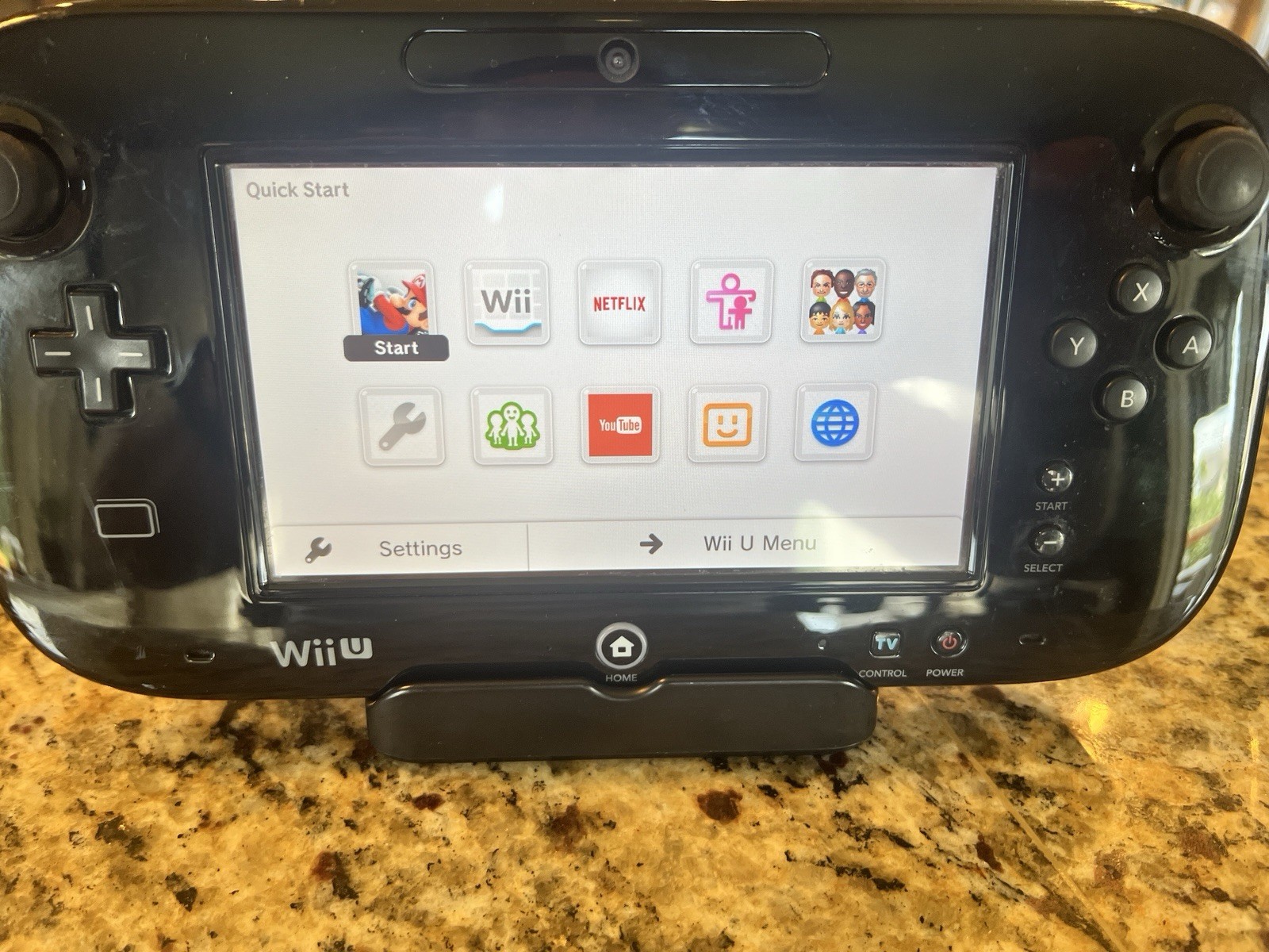 Nintendo Official Wii U Gamepad ONLY OEM Genuine WUP-010 Black