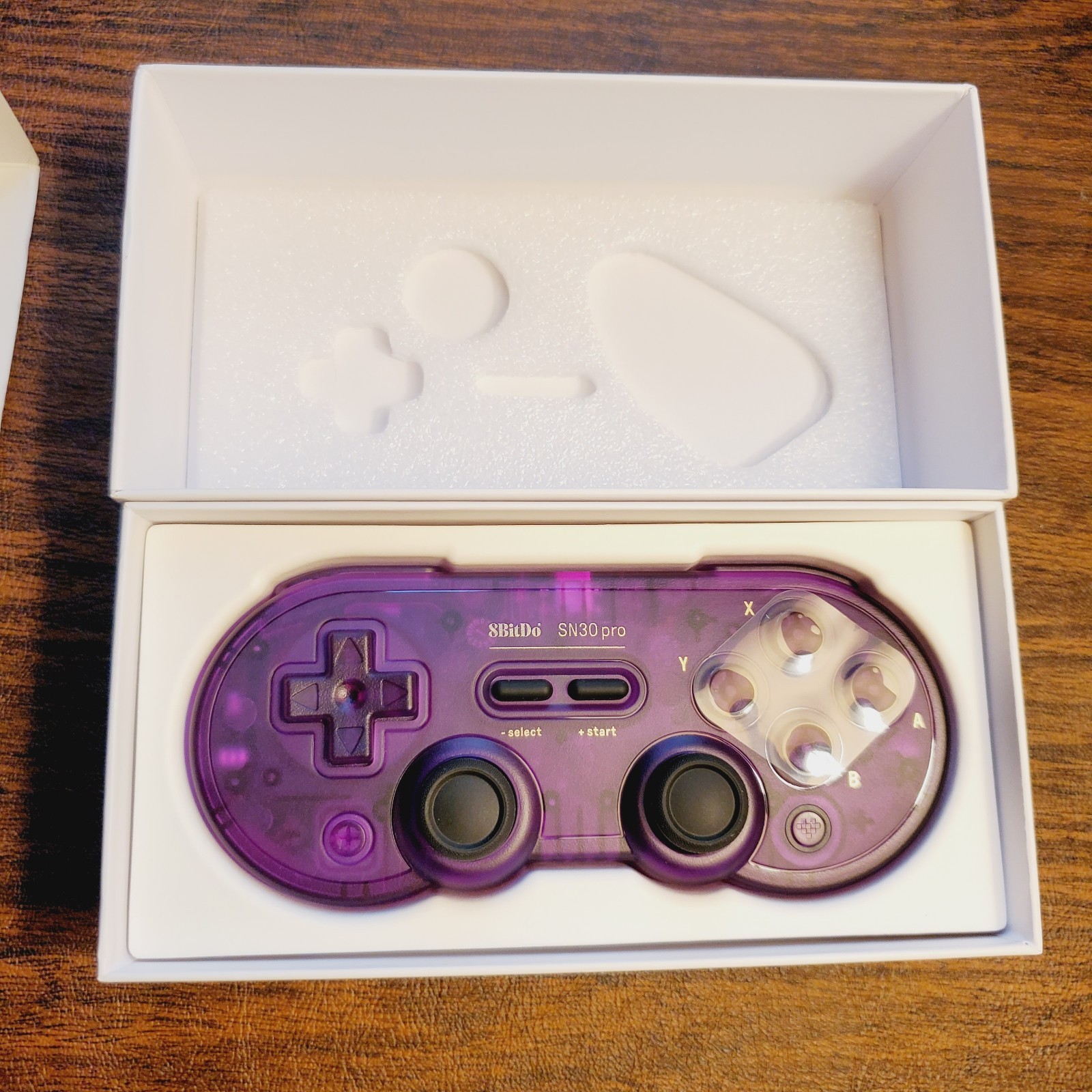 8BitDo SN30 Wireless Gamepad for Switch, Android, PC, Steam, Apple, Pi -PURPLE