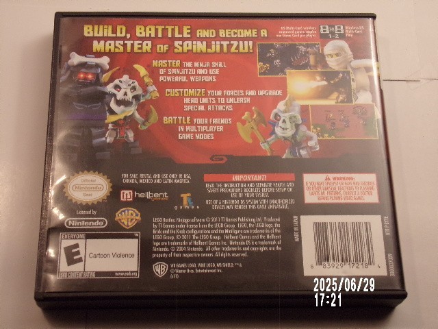 Lego Battles Ninjago (Nintendo DS) Case Only / No Game / Authentic USA Version