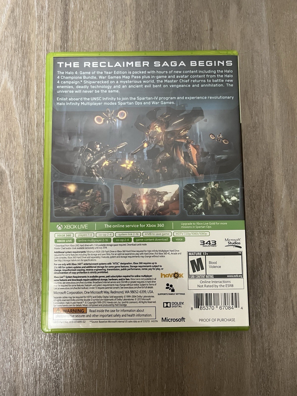 Halo 4 — Game of the Year Edition (Microsoft Xbox 360, 2013) Tested Works