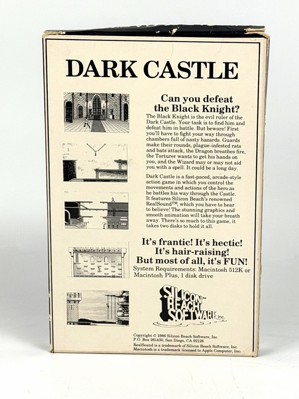 Dark Castle – Silicon Beach Software – 1986 For The Macintosh