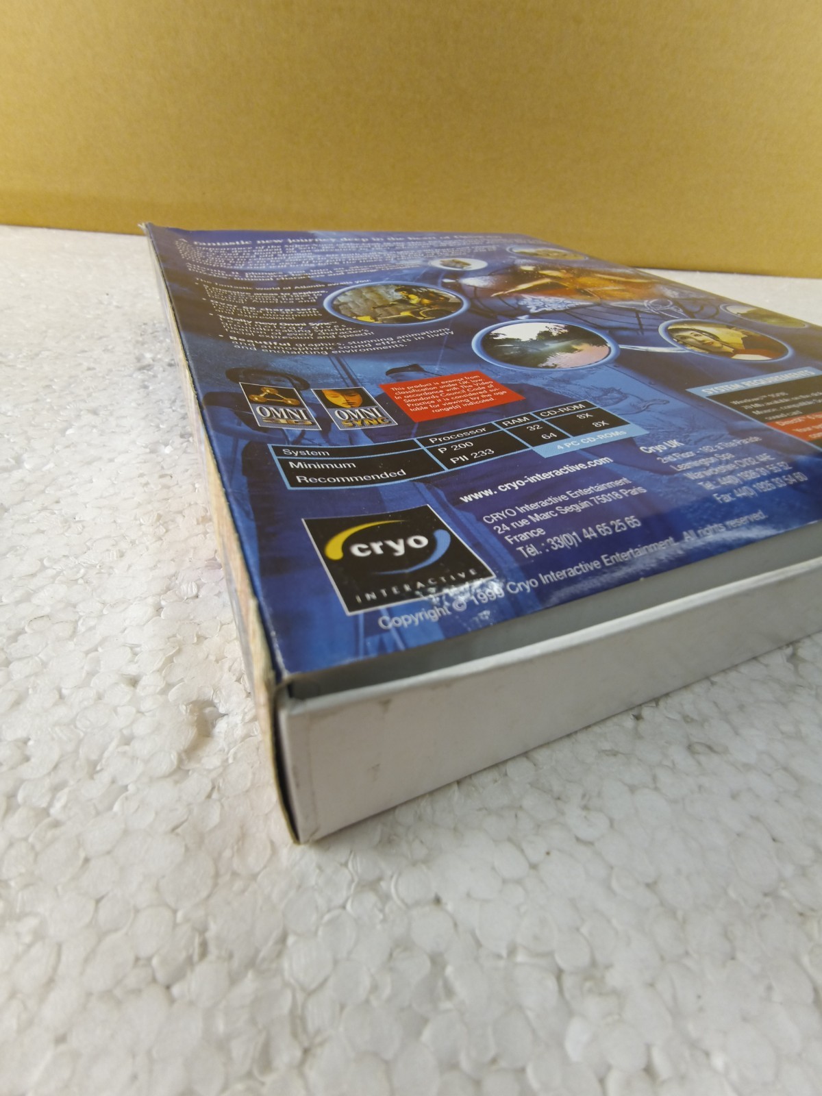 Atlantis II PC Big Box Complete Cryo Interactive 1999 Adventure Game 4 CD-ROM