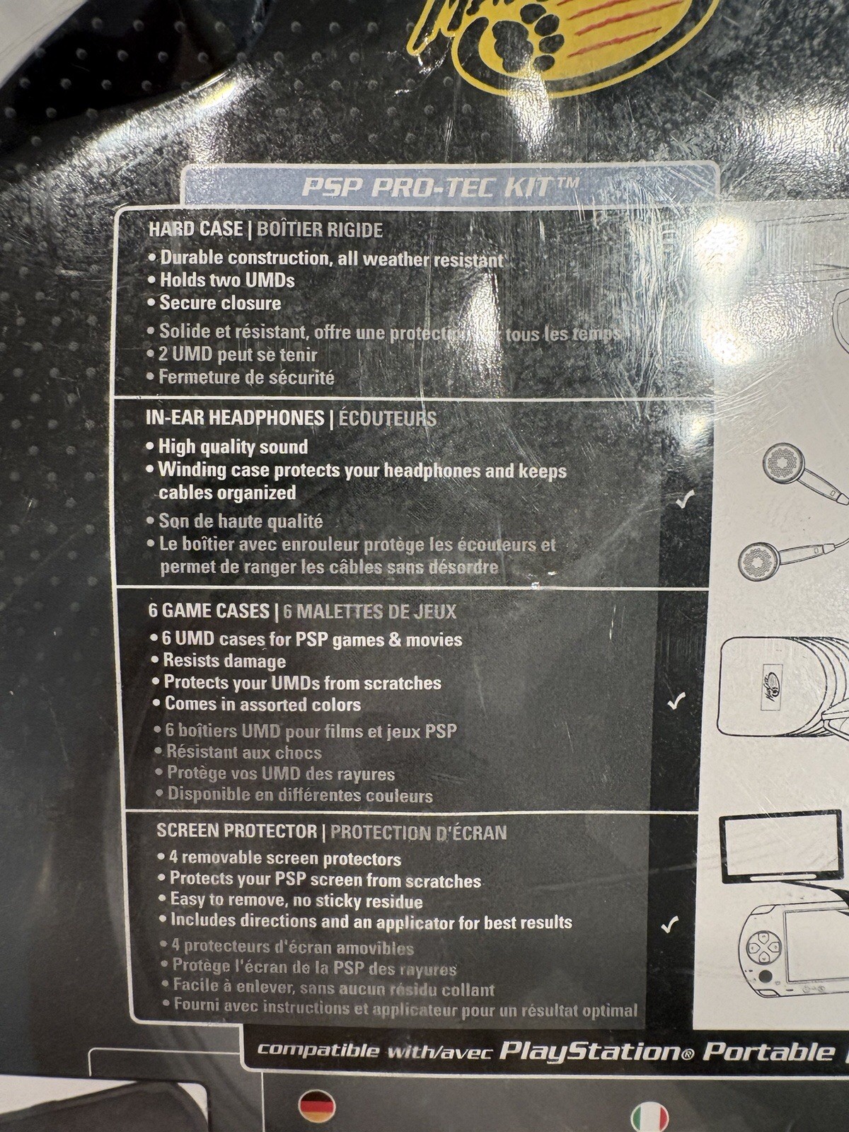 Mad Catz Sony PSP 12 pc Pro Kit w/ Headphones Brand New