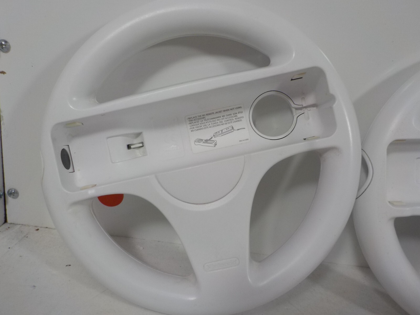 N A129 3pcs Mario Kart Racing Steering Wheel Nintendo Wii Remote Game Controler
