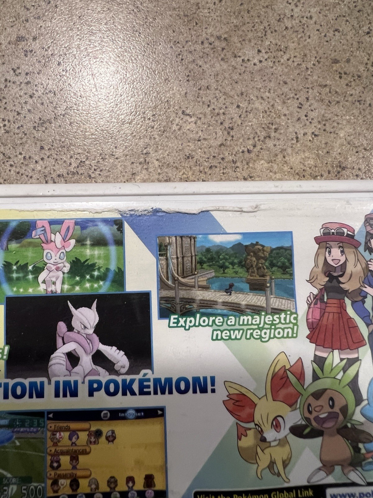 *NO GAME* Pokemon X Nintendo 3DS (2013) Case Only