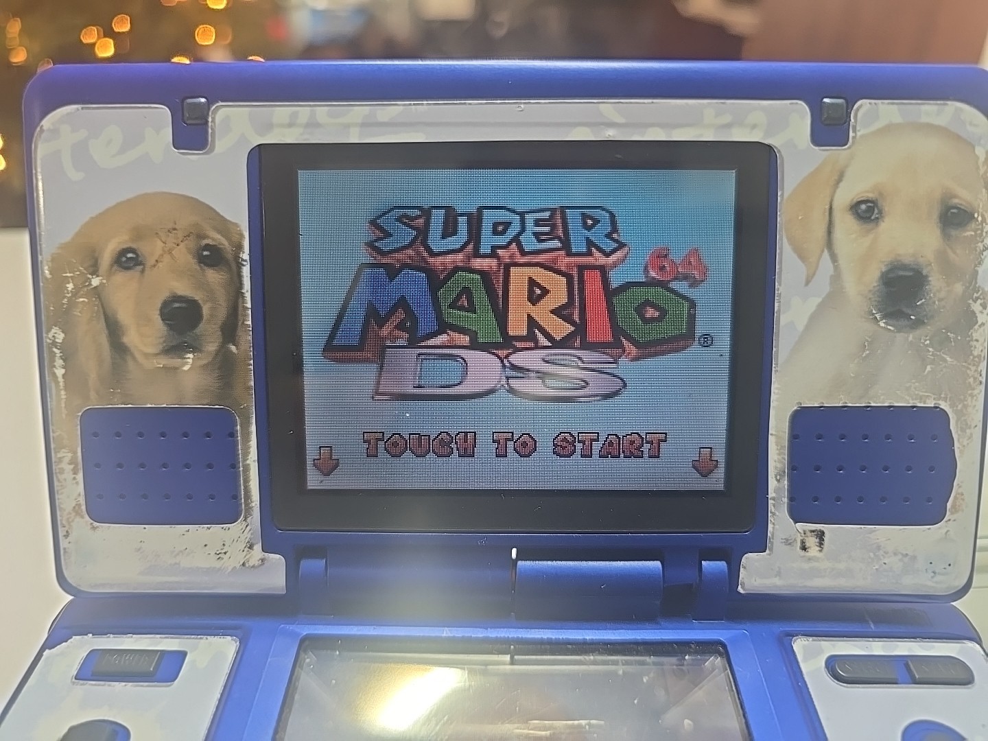 Nintendo NTR001 Nintendo DS Blue Console With 10 Games Tested And Working AS IS