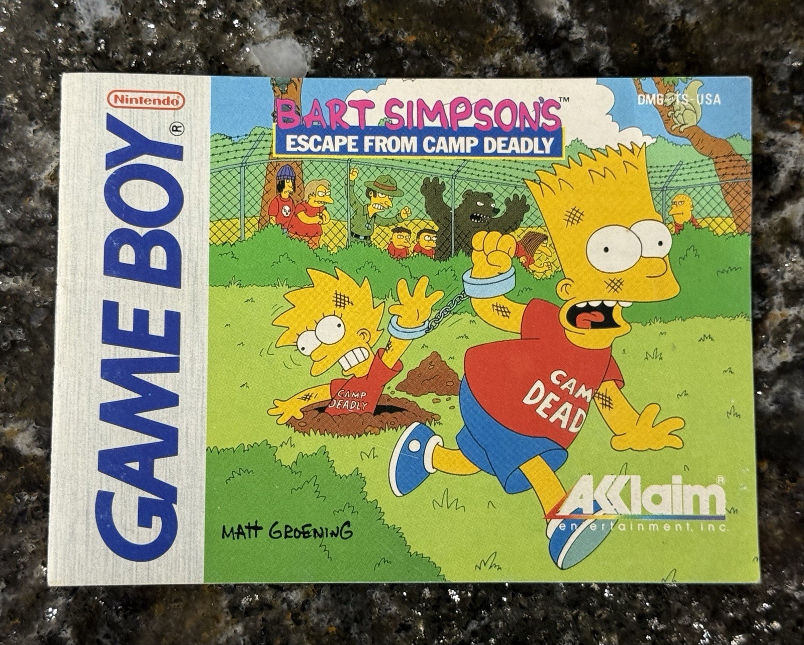 Bart Simpson’s Escape From Camp Deadly (Nintendo Game Boy) Manual Only