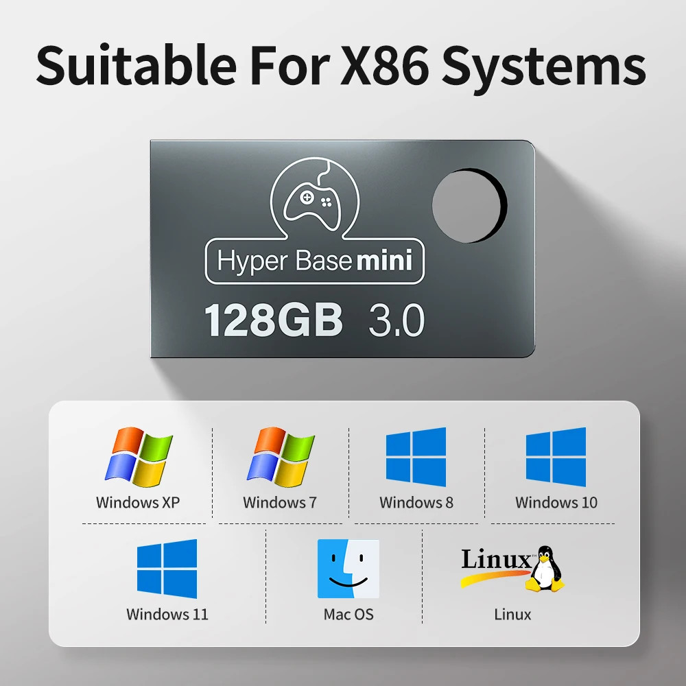 128GB Portable USB 3.0 Disk Batocera 37.linux System with 43000+ Retro Games 70